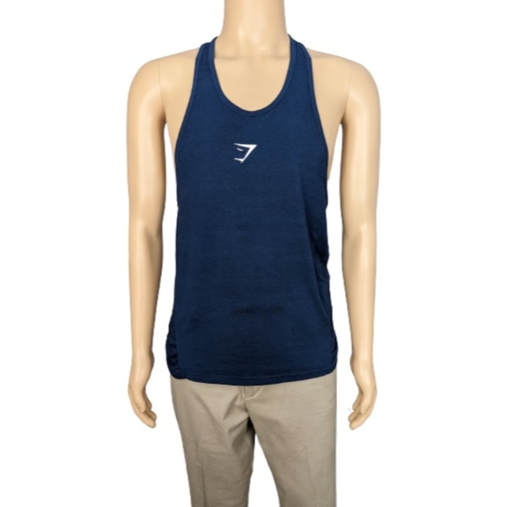 Gymshark Navy React Stringer Tank S - image 1